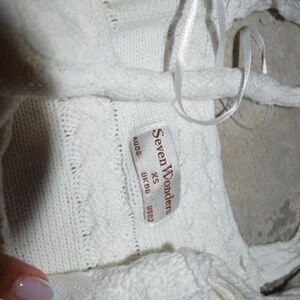 White Knit Midi Dress